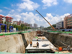 晉城市區中原街地下綜合管廊道路工程全面開工